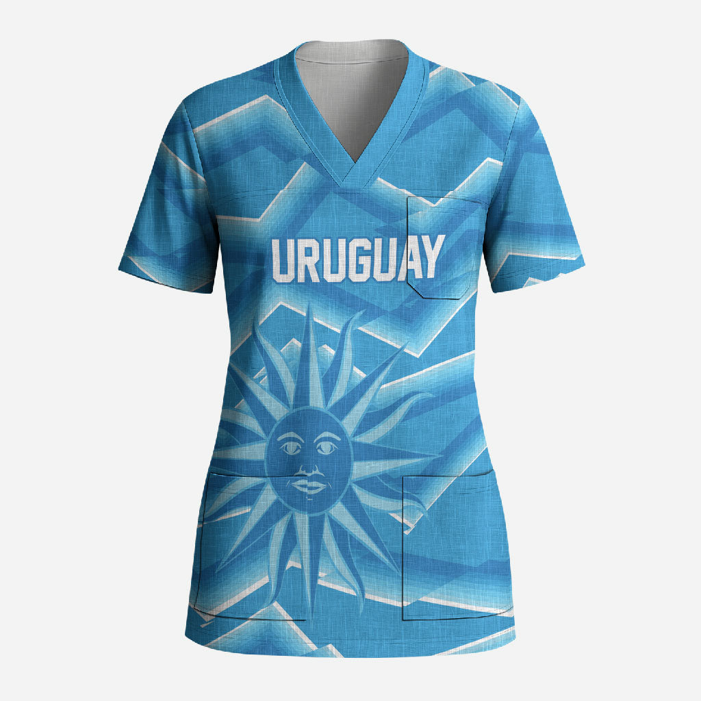 2026 Rugby Nations Series Custom Uruguay Scrub Top Los Teros Sun Of May