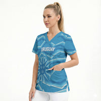 2026 Rugby Nations Series Custom Uruguay Scrub Top Los Teros Sun Of May