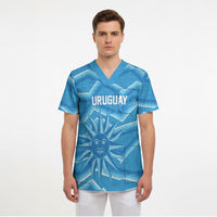 2026 Rugby Nations Series Custom Uruguay Scrub Top Los Teros Sun Of May
