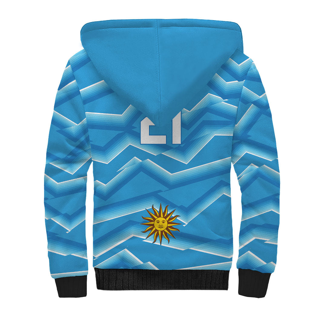 2026 Rugby Nations Series Custom Uruguay Sherpa Hoodie Los Teros Sun Of May