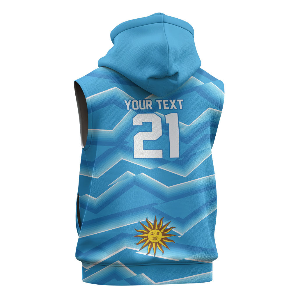 2026 Rugby Nations Series Custom Uruguay Sleeveless Hoodie Los Teros Sun Of May