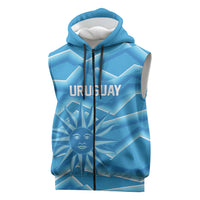 2026 Rugby Nations Series Custom Uruguay Sleeveless Zip Hoodie Los Teros Sun Of May