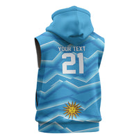 2026 Rugby Nations Series Custom Uruguay Sleeveless Zip Hoodie Los Teros Sun Of May
