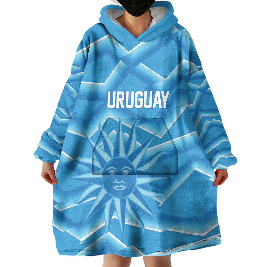 2026 Rugby Nations Series Custom Uruguay Wearable Blanket Hoodie Los Teros Sun Of May
