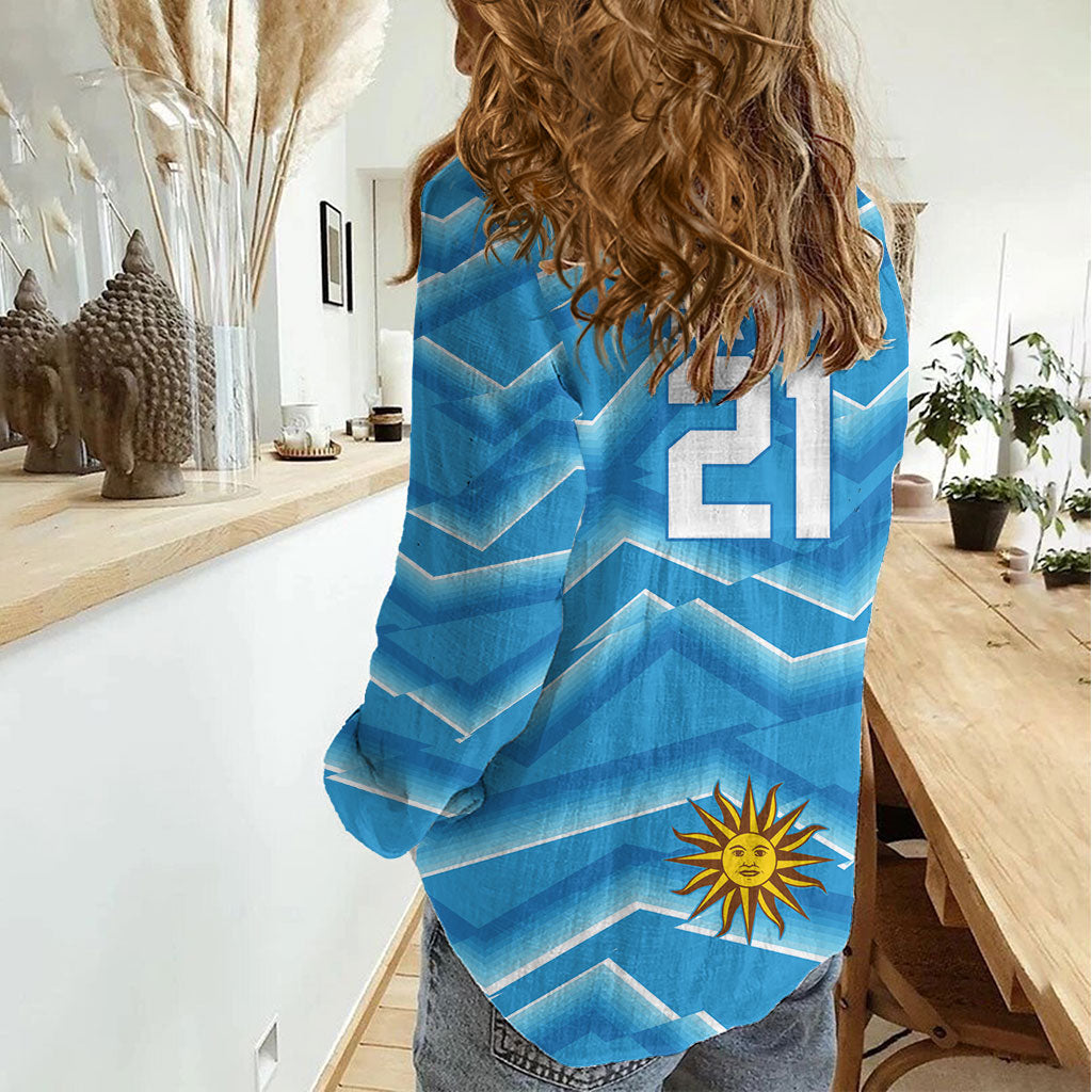 2026 Rugby Nations Series Custom Uruguay Women Casual Shirt Los Teros Sun Of May