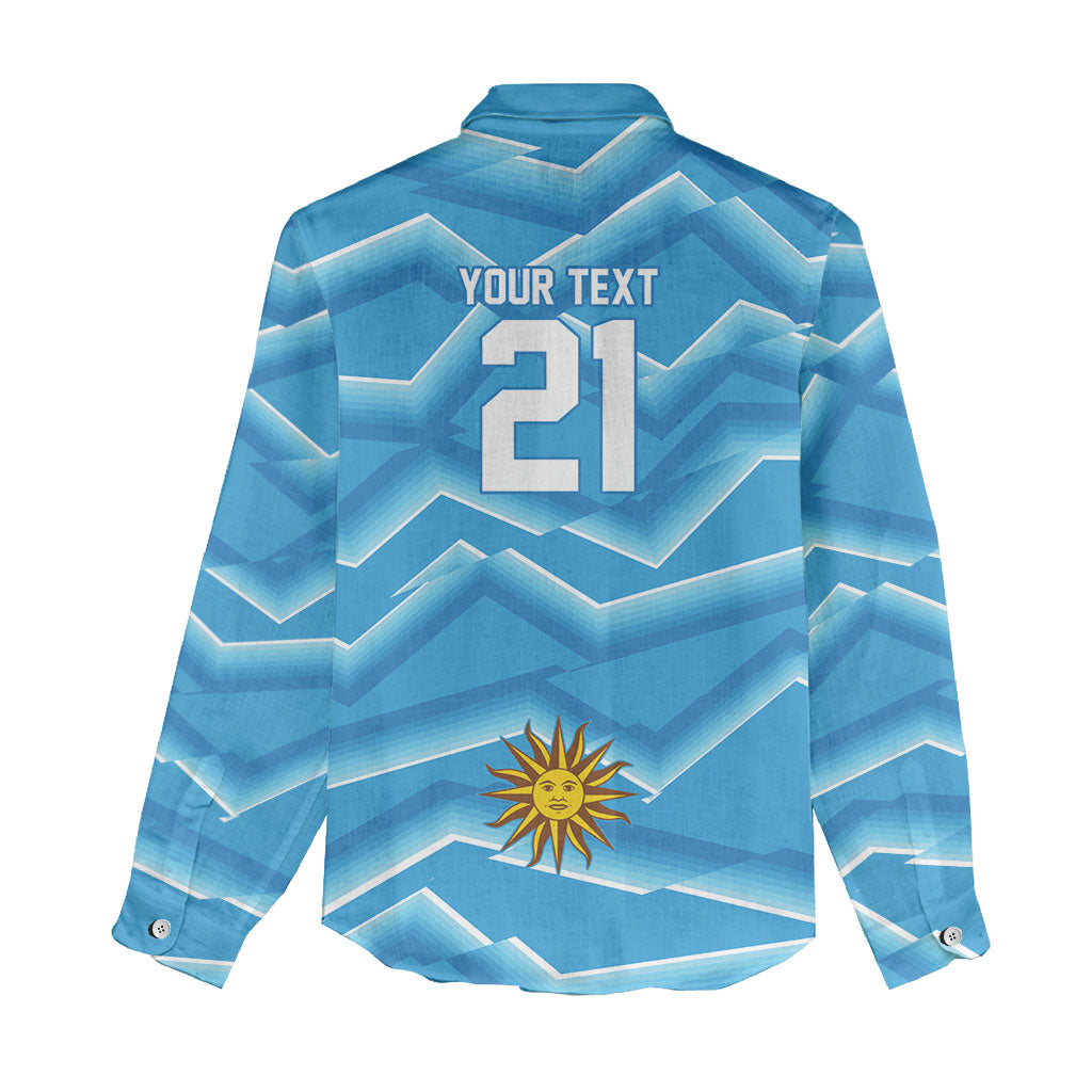 2026 Rugby Nations Series Custom Uruguay Women Casual Shirt Los Teros Sun Of May