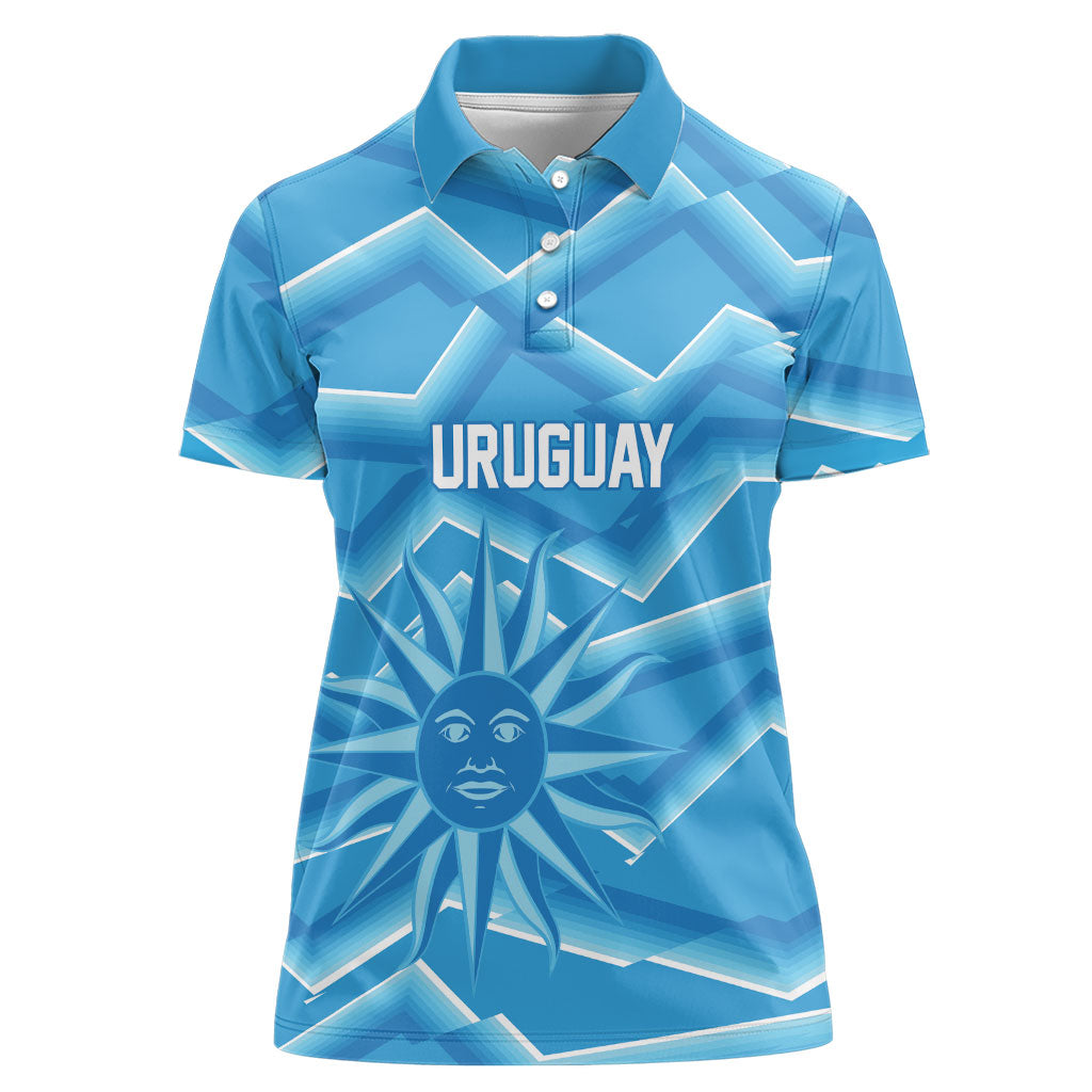 2026 Rugby Nations Series Custom Uruguay Women Polo Shirt Los Teros Sun Of May