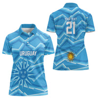 2026 Rugby Nations Series Custom Uruguay Women Polo Shirt Los Teros Sun Of May