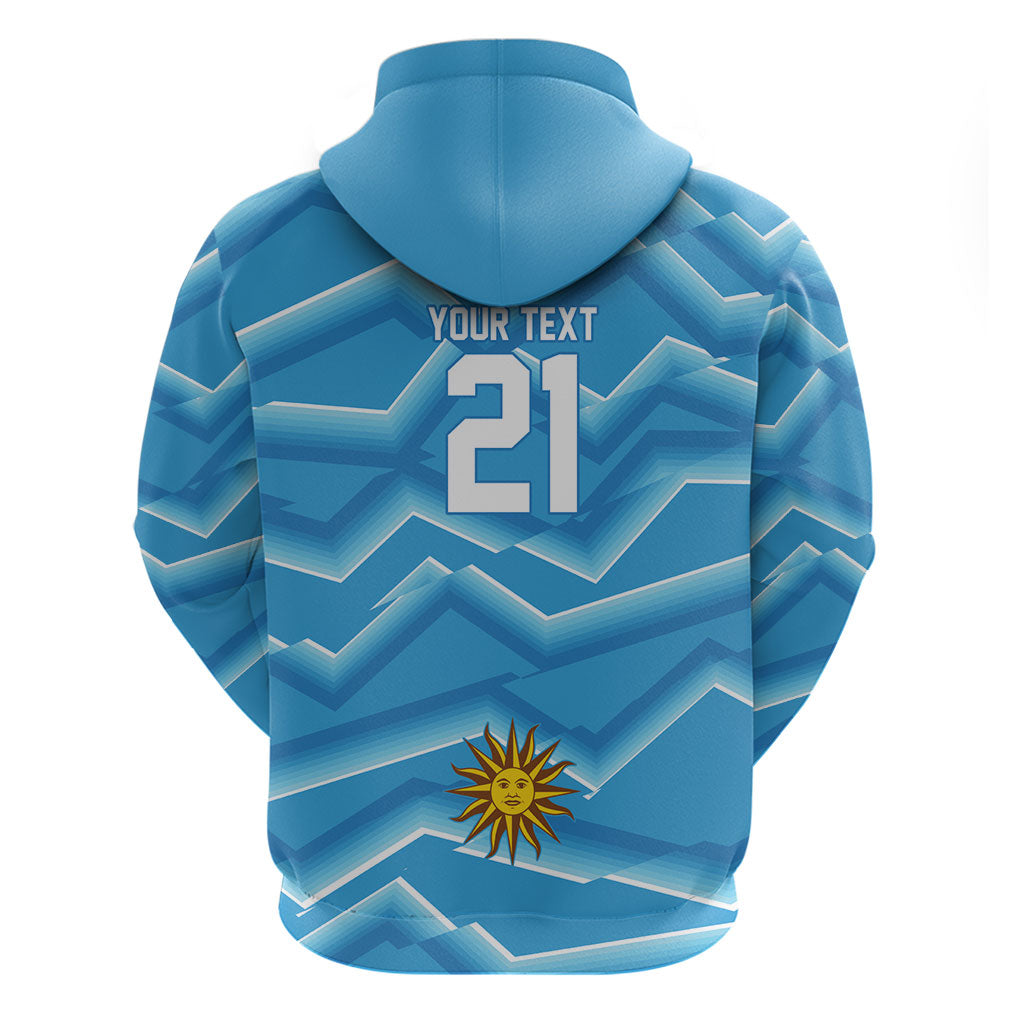 2026 Rugby Nations Series Custom Uruguay Zip Hoodie Los Teros Sun Of May