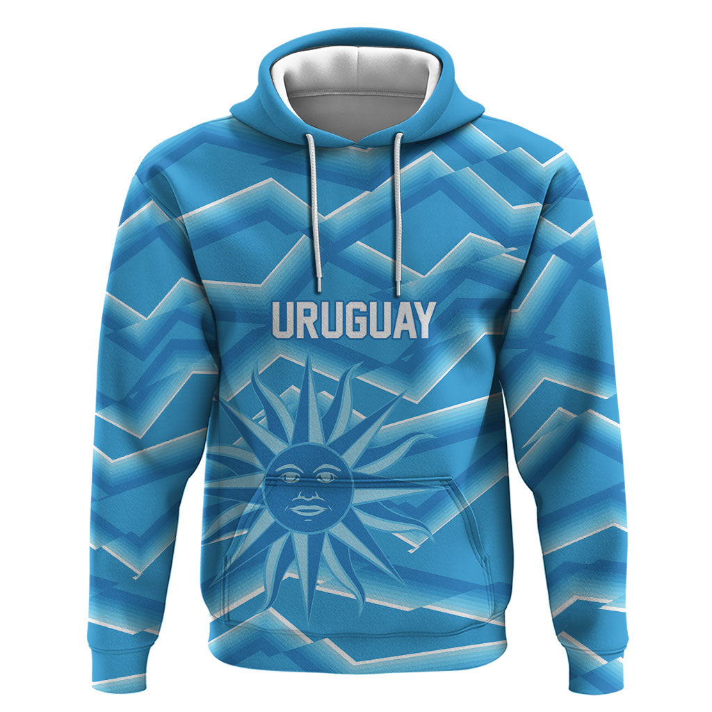 2026 Rugby Nations Series Custom Uruguay Zip Hoodie Los Teros Sun Of May