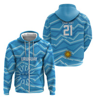 2026 Rugby Nations Series Custom Uruguay Zip Hoodie Los Teros Sun Of May