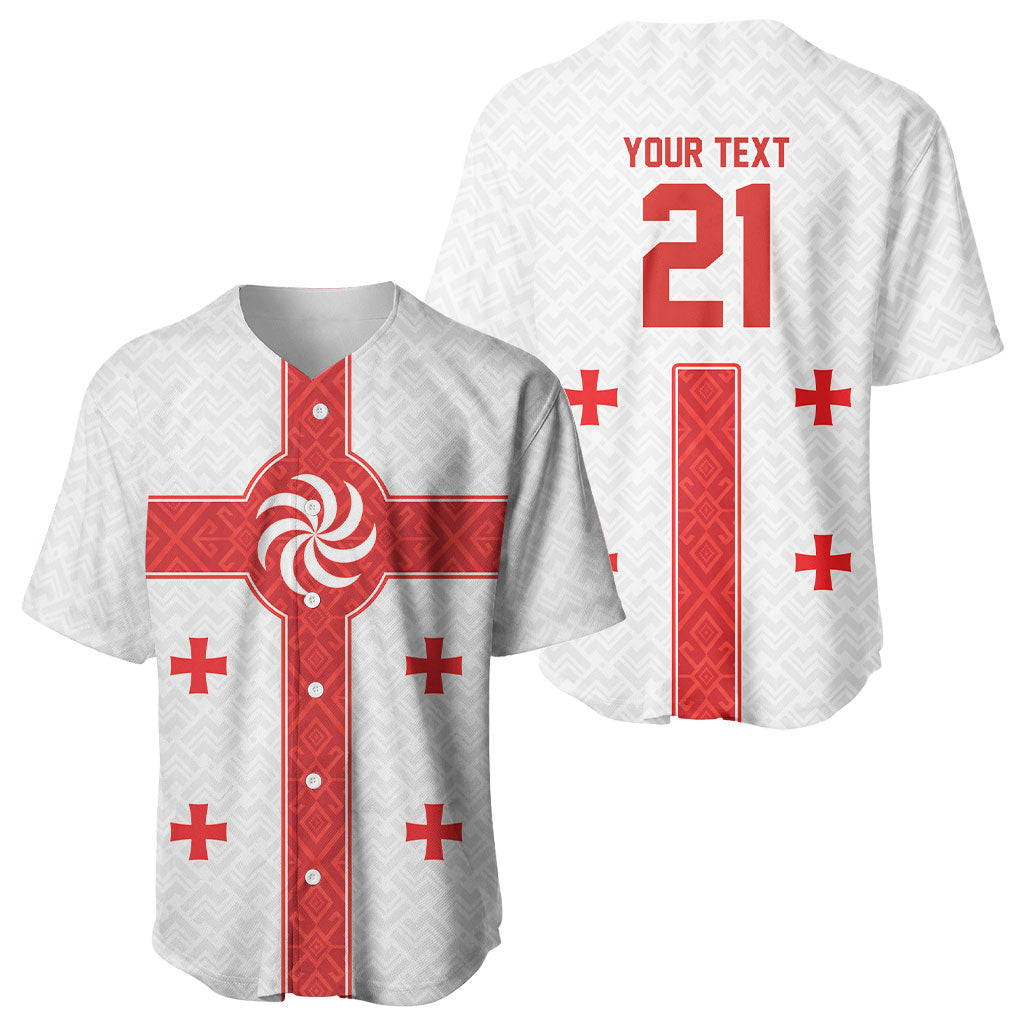 2026 Rugby Nations Series Custom Georgia Baseball Jersey Lelo Warriors