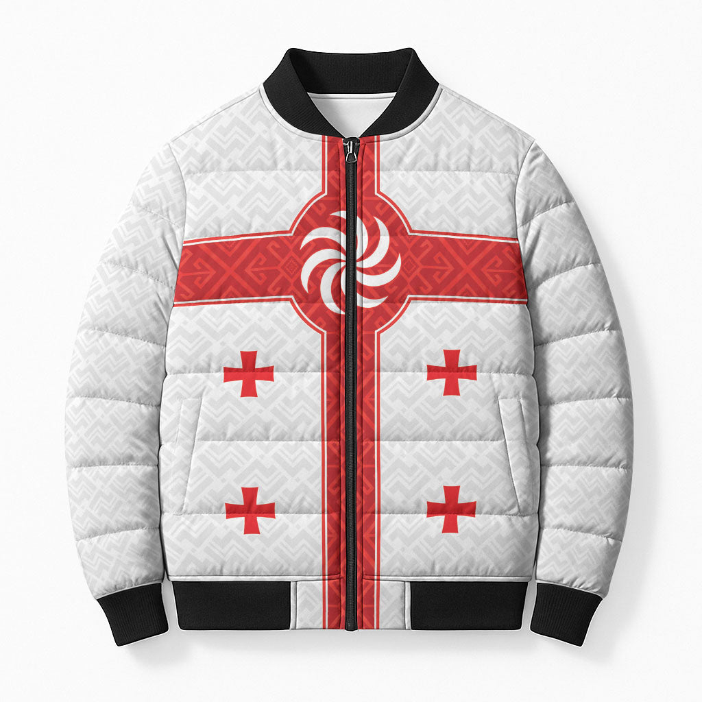 2026 Rugby Nations Series Custom Georgia Bomber Puffer Jacket Lelo Warriors
