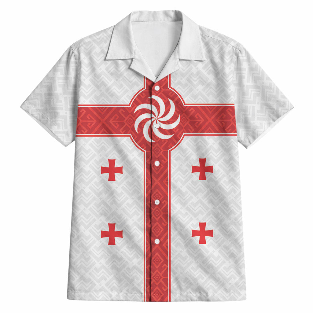 2026 Rugby Nations Series Custom Georgia Hawaiian Shirt Lelo Warriors