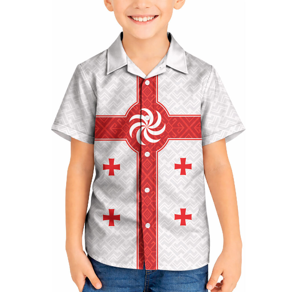 2026 Rugby Nations Series Custom Georgia Kid Hawaiian Shirt Lelo Warriors