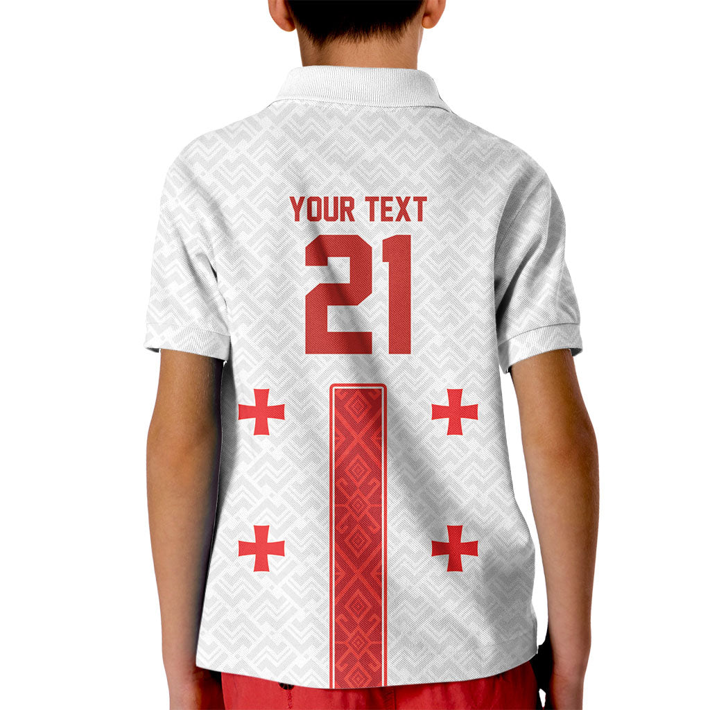 2026 Rugby Nations Series Custom Georgia Kid Polo Shirt Lelo Warriors