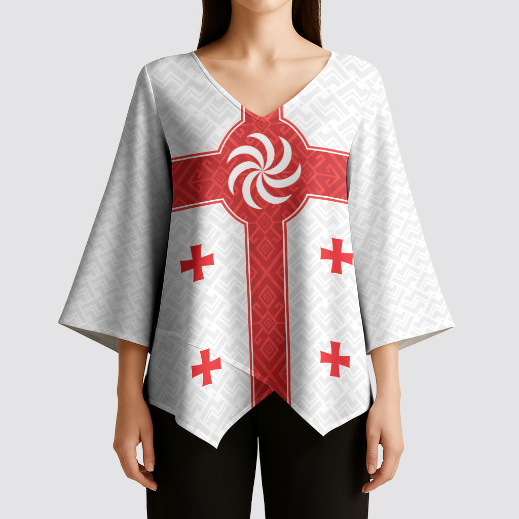 2026 Rugby Nations Series Custom Georgia Kimono Sleeve Blouse Lelo Warriors
