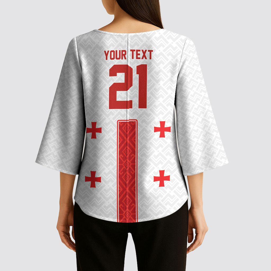 2026 Rugby Nations Series Custom Georgia Kimono Sleeve Blouse Lelo Warriors