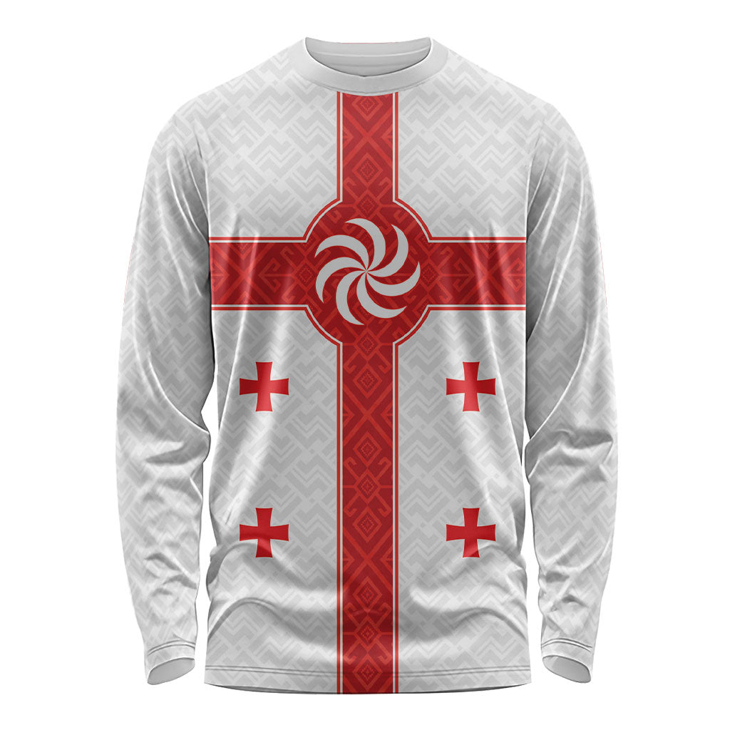 2026 Rugby Nations Series Custom Georgia Long Sleeve Shirt Lelo Warriors