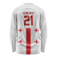 2026 Rugby Nations Series Custom Georgia Long Sleeve Shirt Lelo Warriors