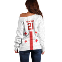 2026 Rugby Nations Series Custom Georgia Off Shoulder Sweater Lelo Warriors