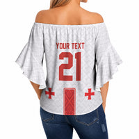 2026 Rugby Nations Series Custom Georgia Off Shoulder Wrap Waist Top Lelo Warriors