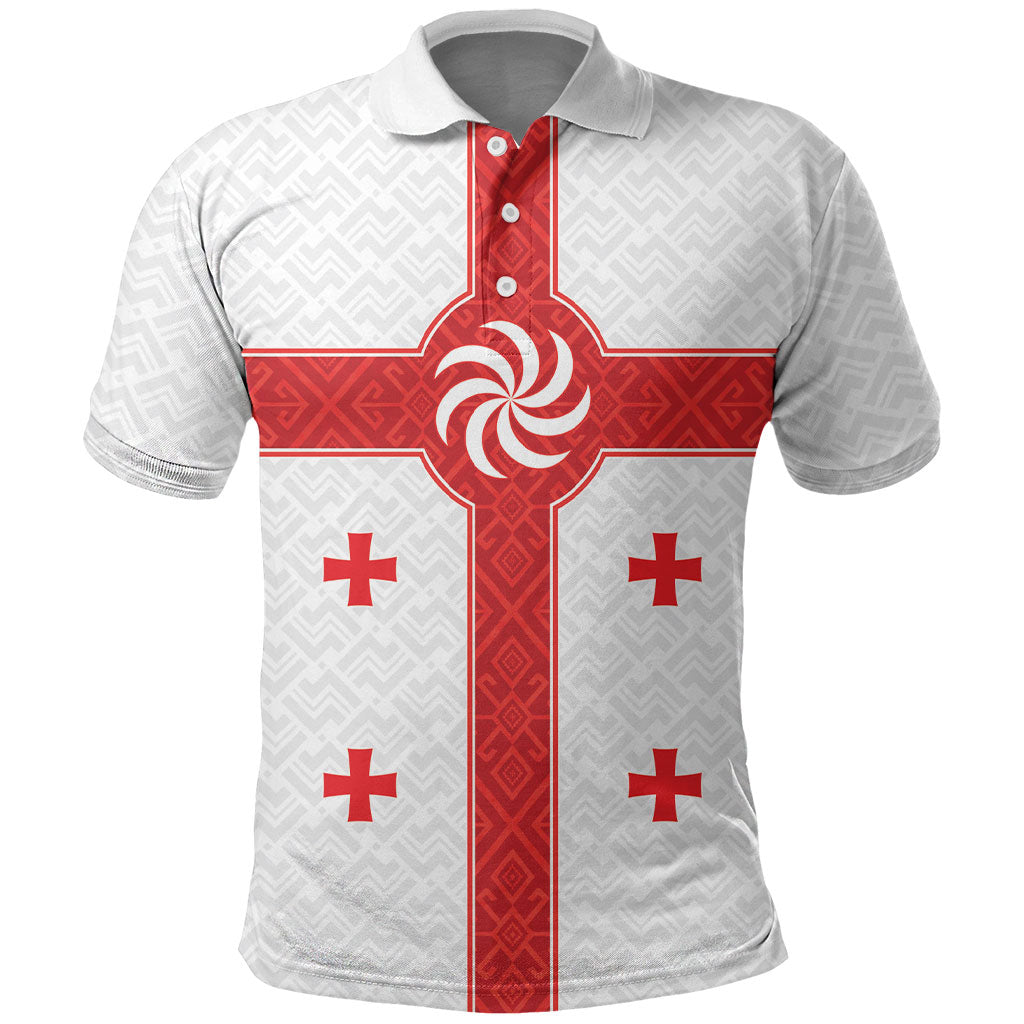 2026 Rugby Nations Series Custom Georgia Polo Shirt Lelo Warriors