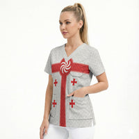 2026 Rugby Nations Series Custom Georgia Scrub Top Lelo Warriors