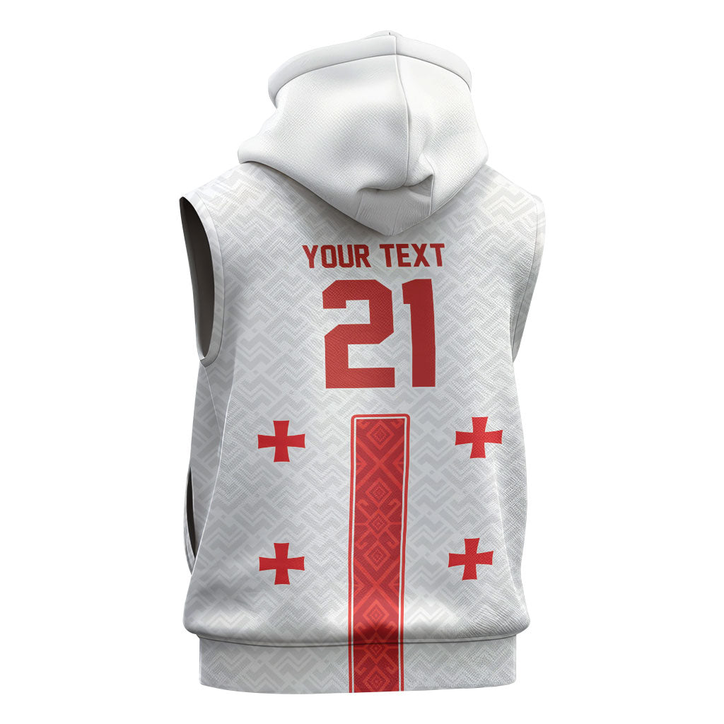 2026 Rugby Nations Series Custom Georgia Sleeveless Hoodie Lelo Warriors