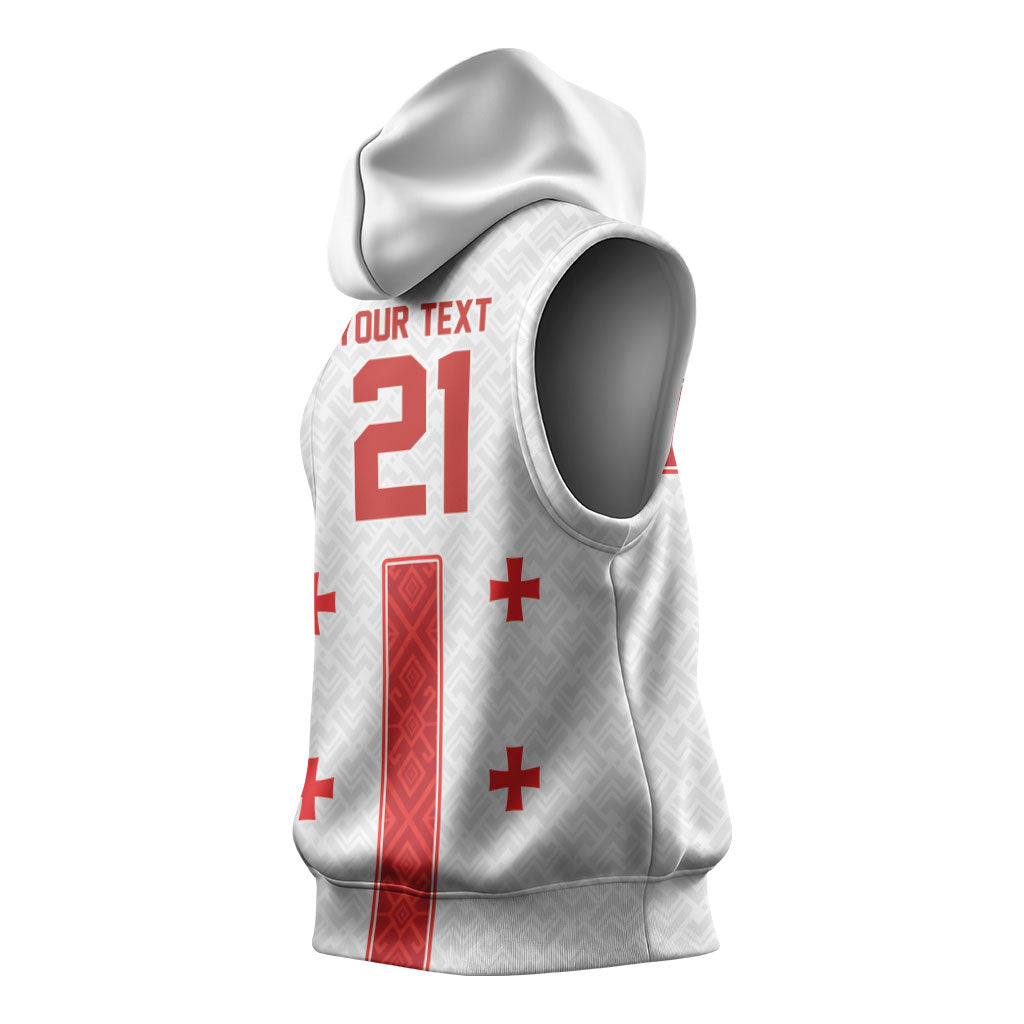 2026 Rugby Nations Series Custom Georgia Sleeveless Hoodie Lelo Warriors