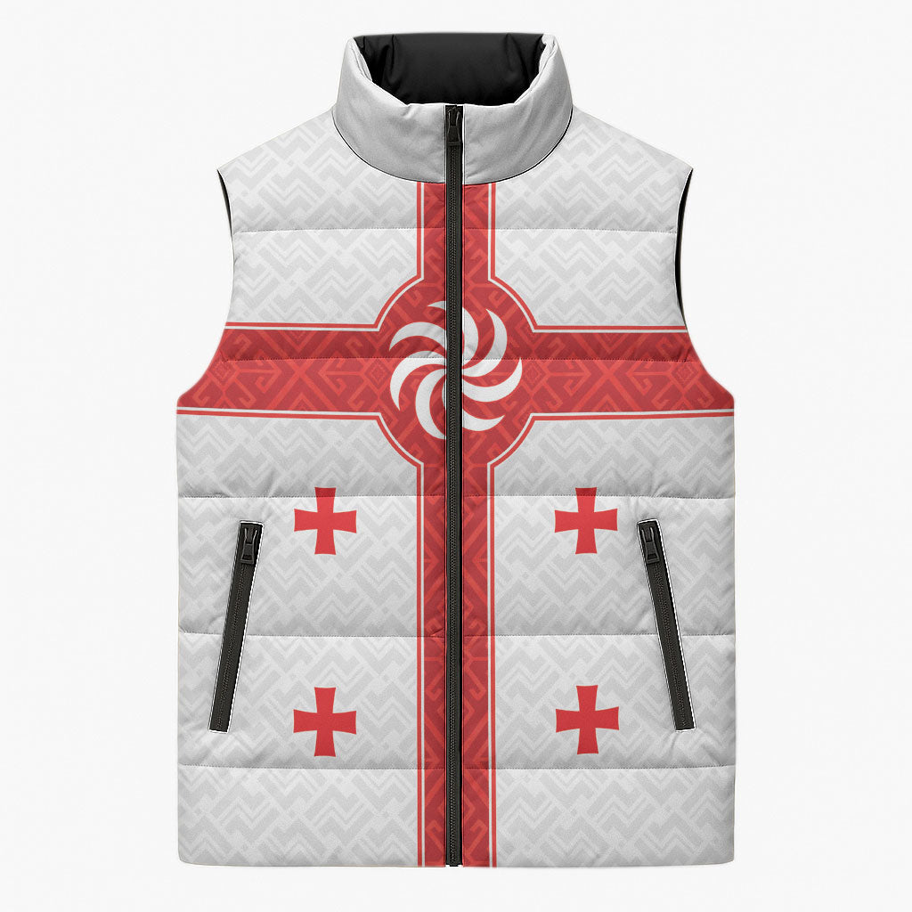 2026 Rugby Nations Series Custom Georgia Sleeveless Puffer Jacket Lelo Warriors