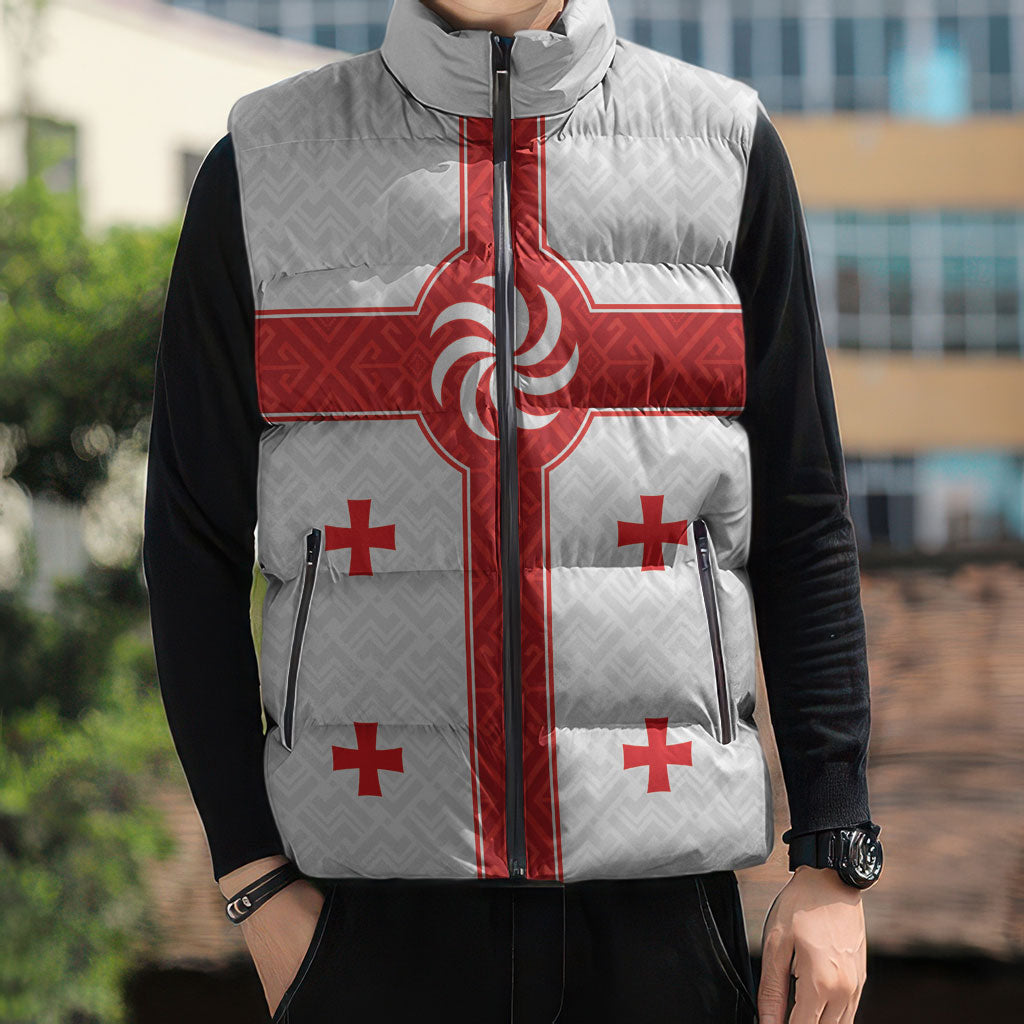 2026 Rugby Nations Series Custom Georgia Sleeveless Puffer Jacket Lelo Warriors