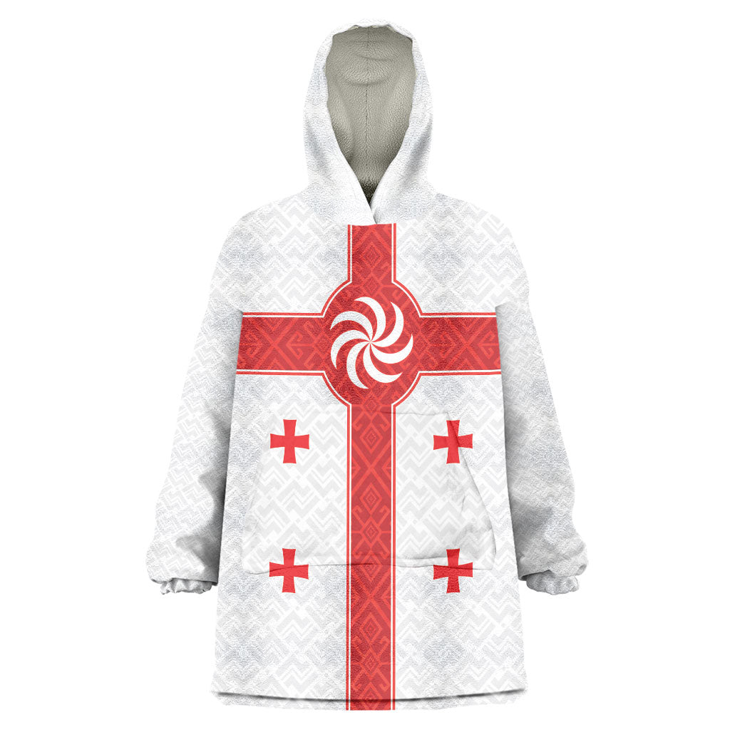 2026 Rugby Nations Series Custom Georgia Wearable Blanket Hoodie Lelo Warriors