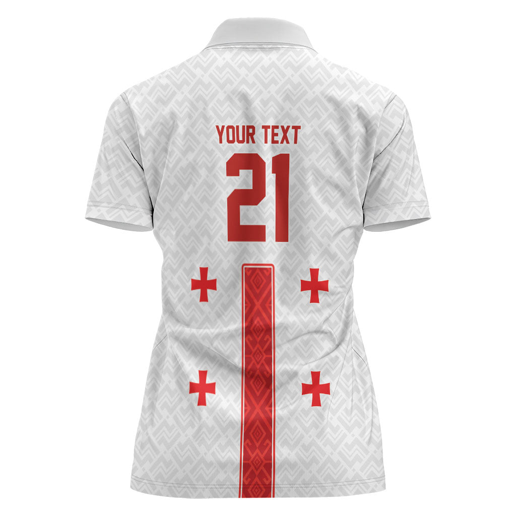 2026 Rugby Nations Series Custom Georgia Women Polo Shirt Lelo Warriors