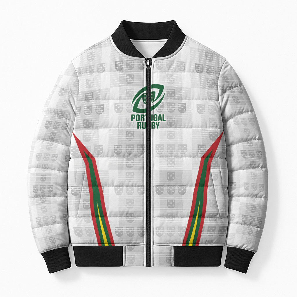 2026 Rugby Nations Series Custom Portugal Bomber Puffer Jacket Atlantic XV Pride