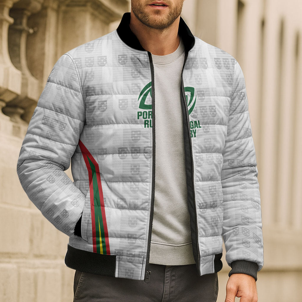 2026 Rugby Nations Series Custom Portugal Bomber Puffer Jacket Atlantic XV Pride
