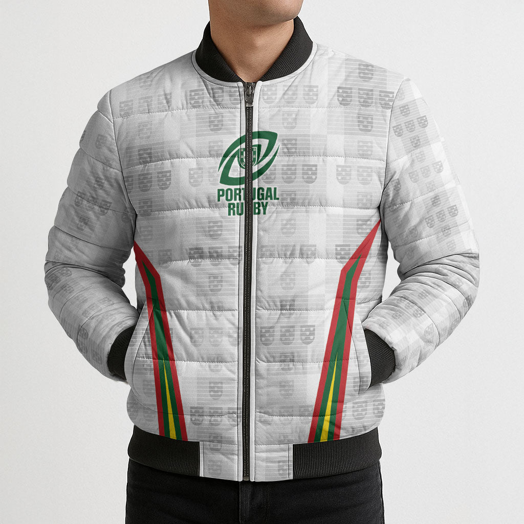 2026 Rugby Nations Series Custom Portugal Bomber Puffer Jacket Atlantic XV Pride