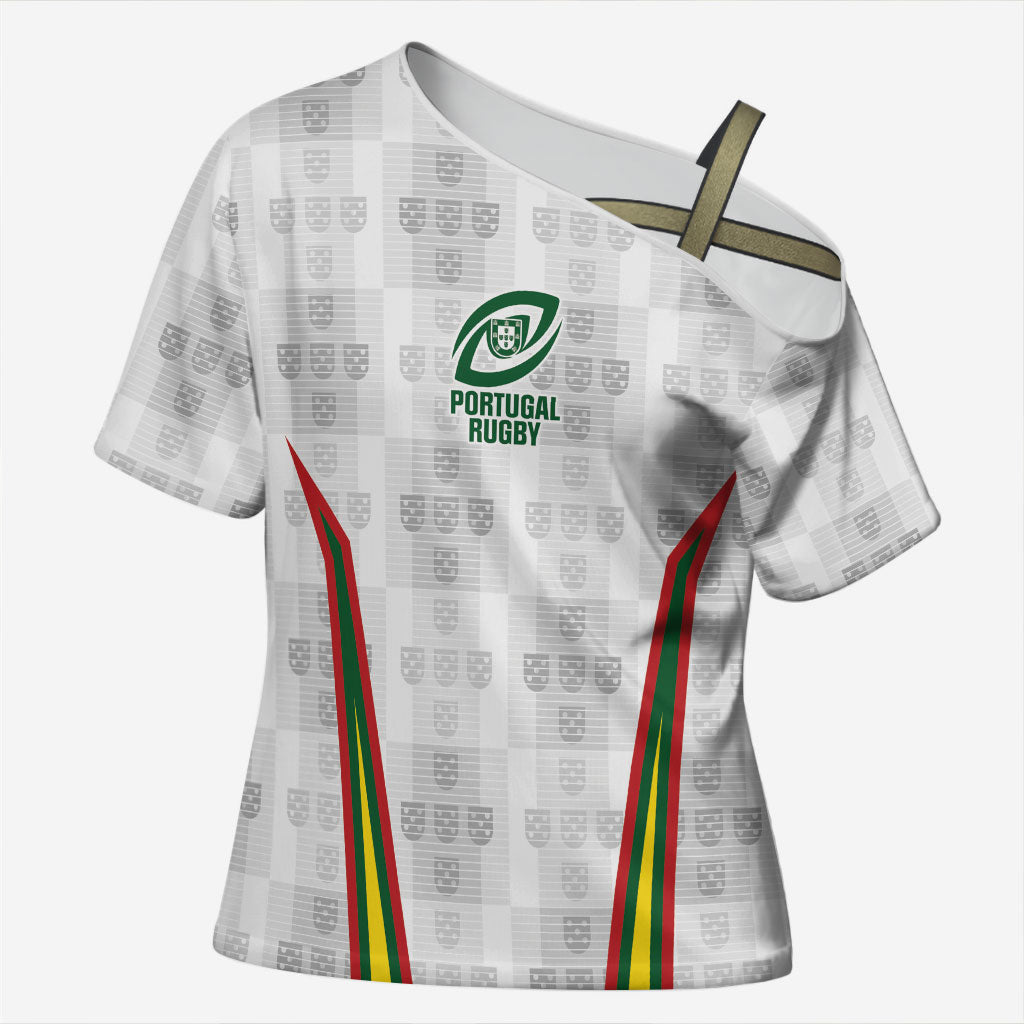 2026 Rugby Nations Series Custom Portugal Cross Shoulder Shirt Atlantic XV Pride