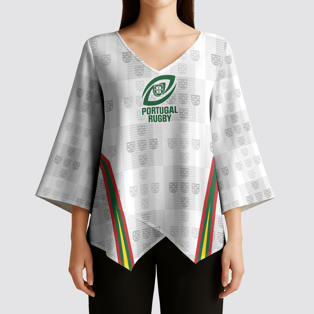 2026 Rugby Nations Series Custom Portugal Kimono Sleeve Blouse Atlantic XV Pride