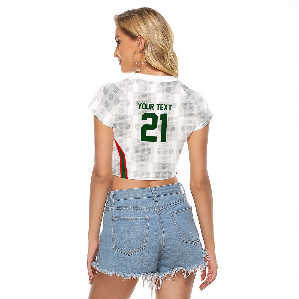 2026 Rugby Nations Series Custom Portugal Raglan Cropped T Shirt Atlantic XV Pride