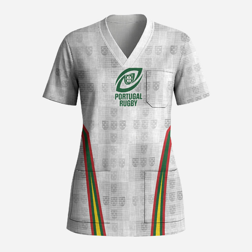 2026 Rugby Nations Series Custom Portugal Scrub Top Atlantic XV Pride