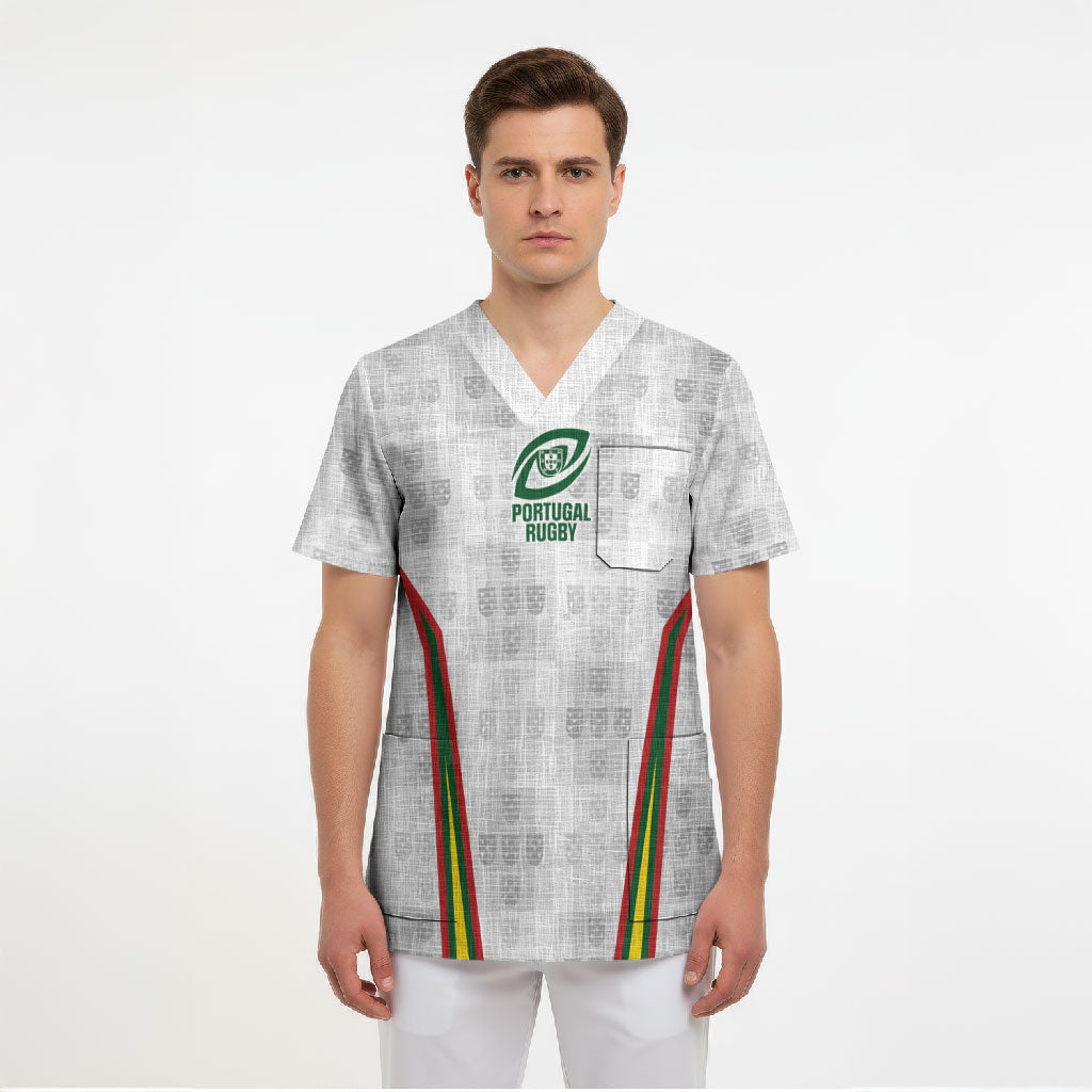 2026 Rugby Nations Series Custom Portugal Scrub Top Atlantic XV Pride
