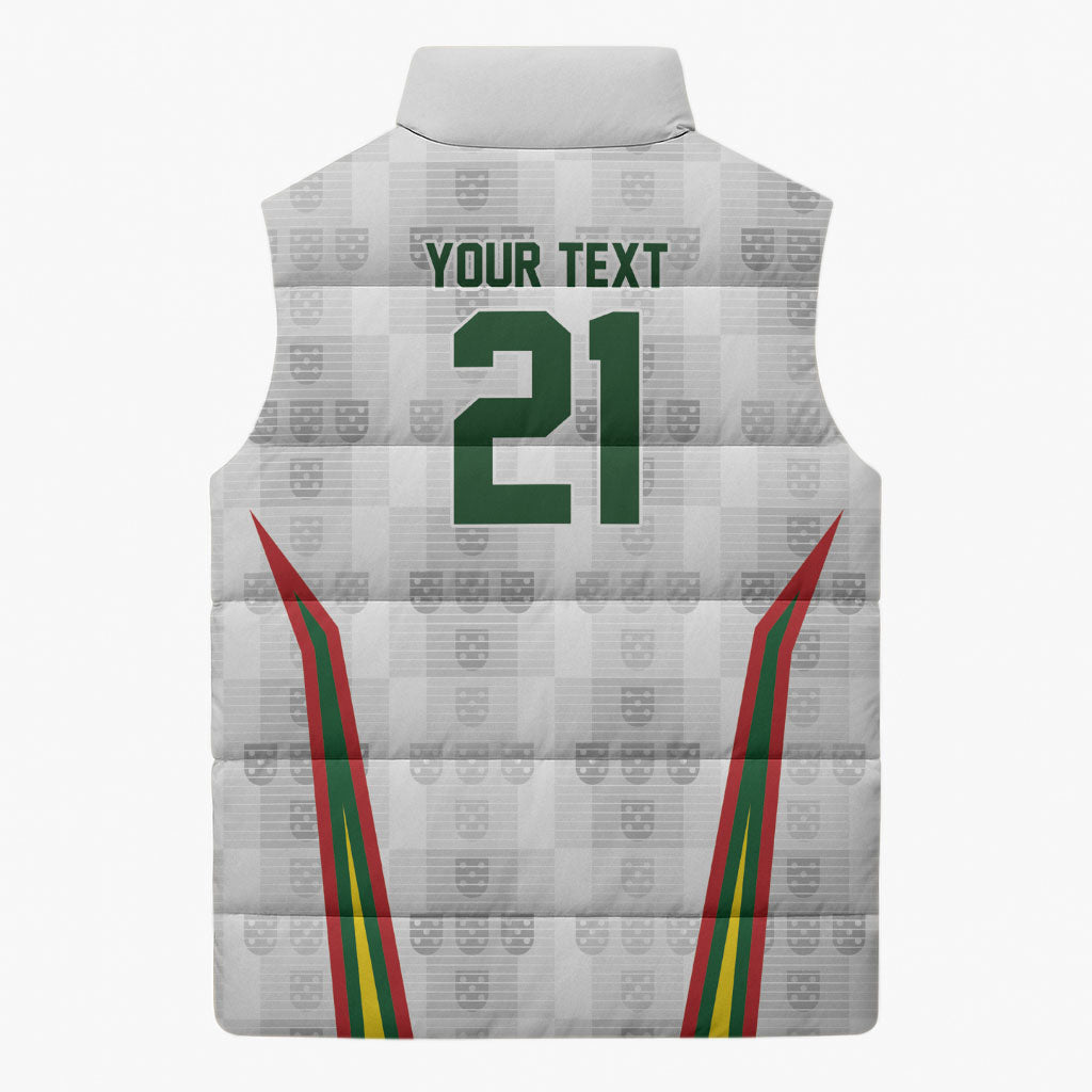 2026 Rugby Nations Series Custom Portugal Sleeveless Puffer Jacket Atlantic XV Pride
