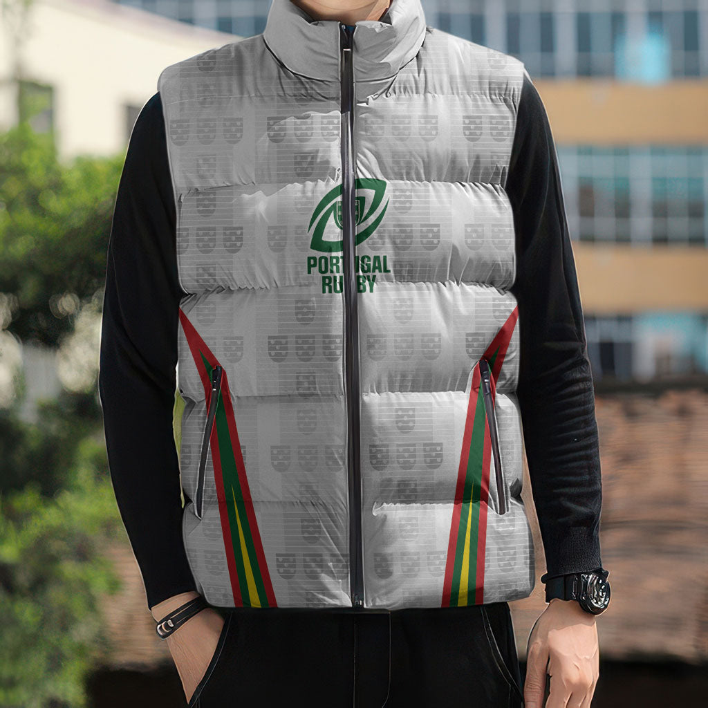 2026 Rugby Nations Series Custom Portugal Sleeveless Puffer Jacket Atlantic XV Pride