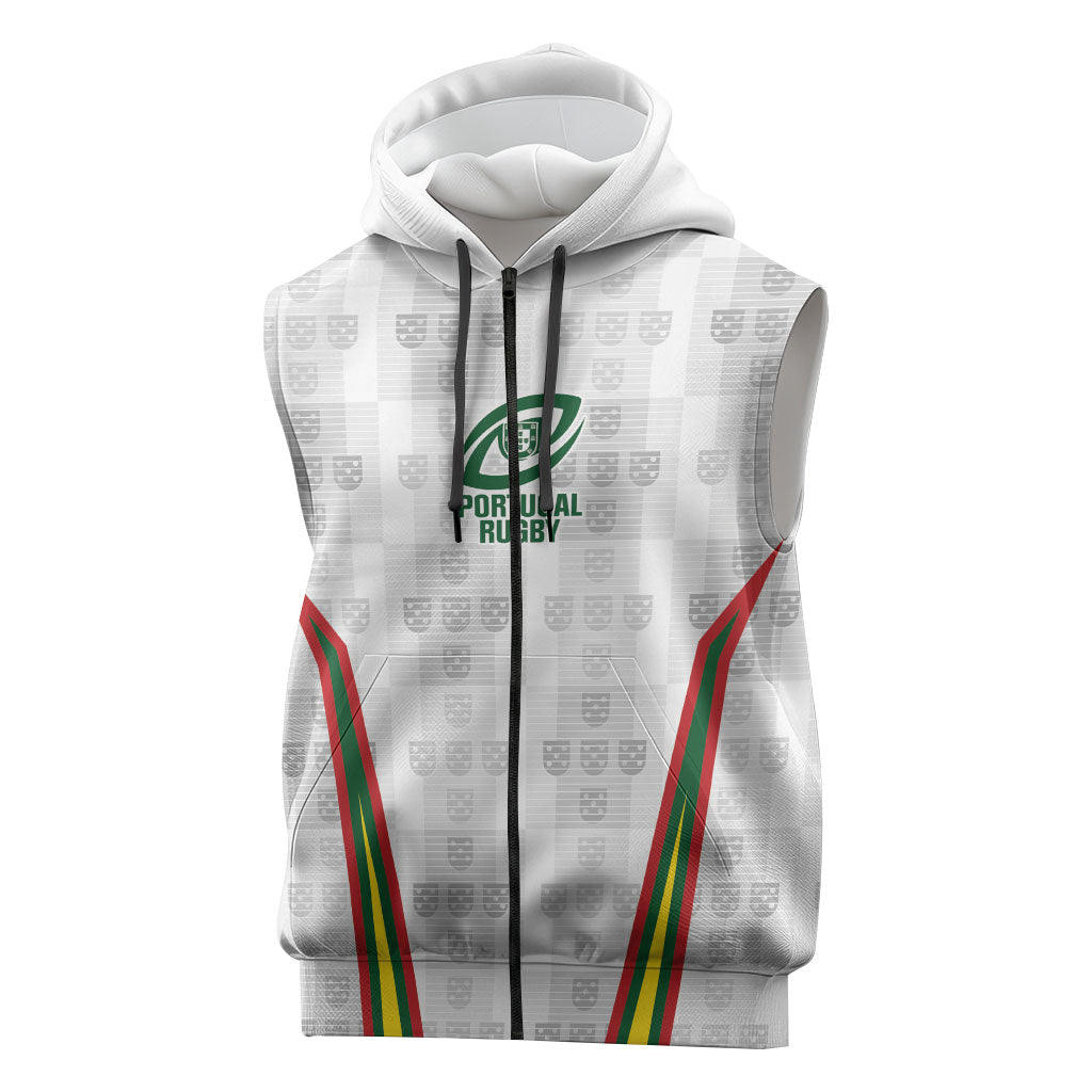 2026 Rugby Nations Series Custom Portugal Sleeveless Zip Hoodie Atlantic XV Pride
