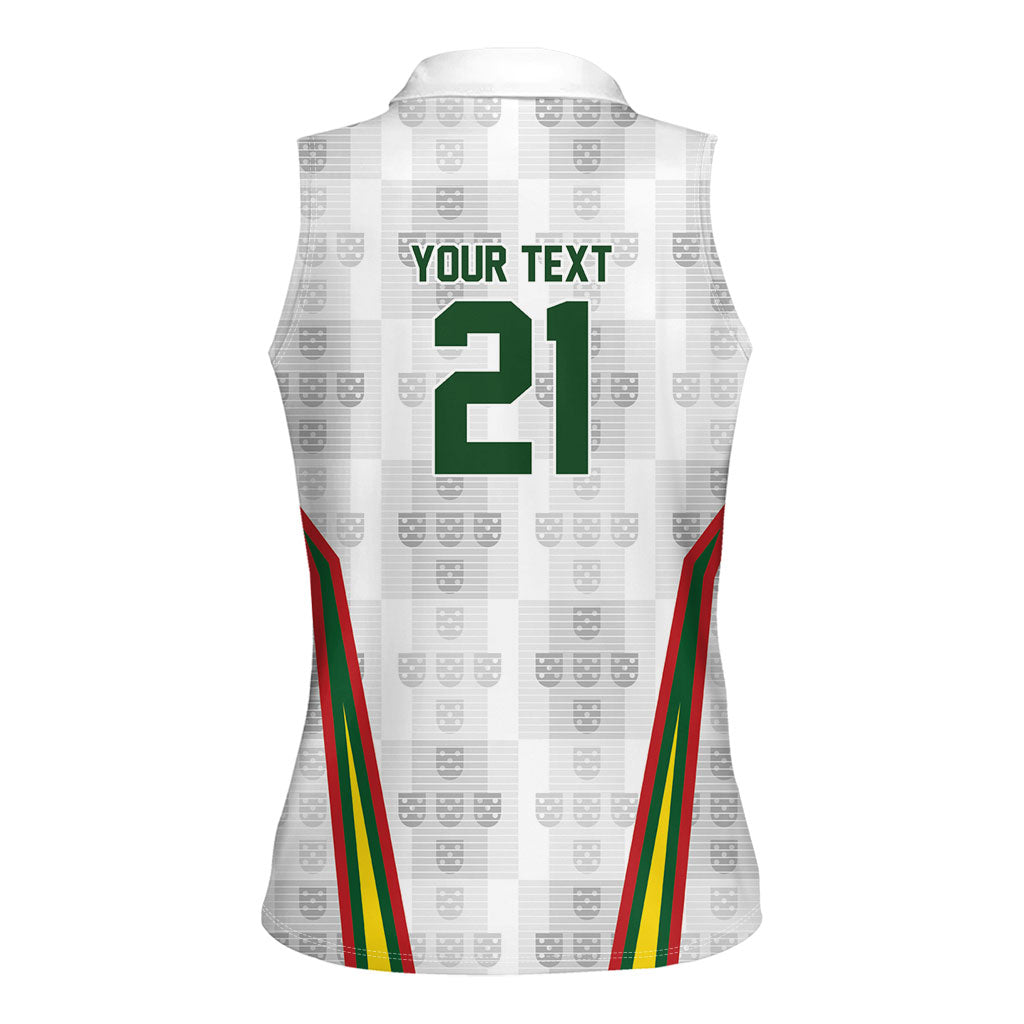 2026 Rugby Nations Series Custom Portugal Women Sleeveless Polo Shirt Atlantic XV Pride