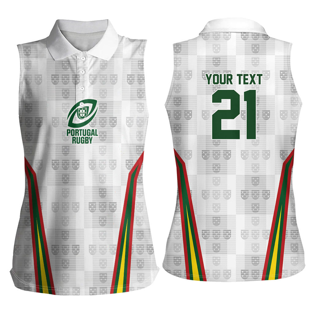 2026 Rugby Nations Series Custom Portugal Women Sleeveless Polo Shirt Atlantic XV Pride