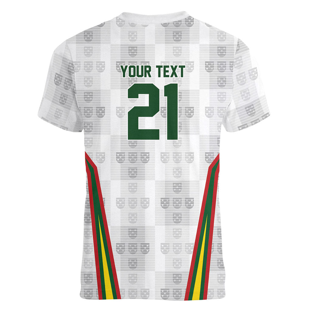 2026 Rugby Nations Series Custom Portugal Women V-Neck T-Shirt Atlantic XV Pride