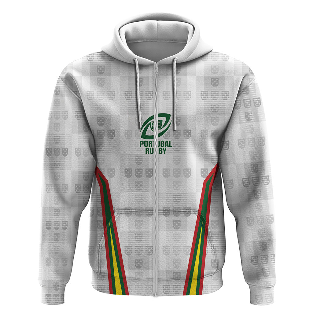 2026 Rugby Nations Series Custom Portugal Zip Hoodie Atlantic XV Pride