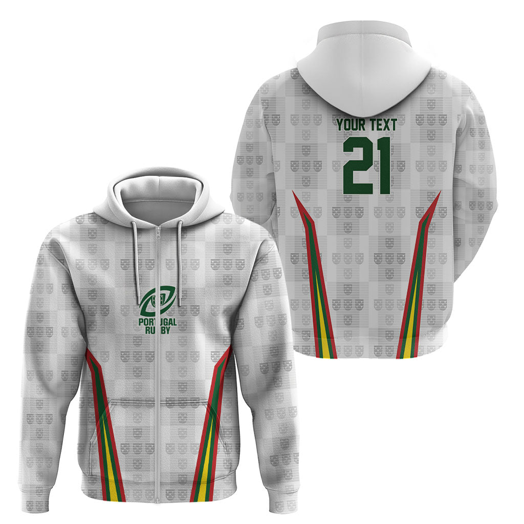 2026 Rugby Nations Series Custom Portugal Zip Hoodie Atlantic XV Pride